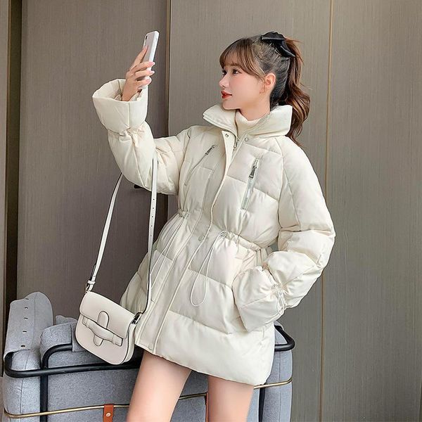 women's down & parkas 2021 winter jacket solid slim long woman stand collar a line cotton padded casual thick coat ladies, Black
women's down & parkas 2021 winter jacket solid slim long woman stand collar a line cotton padded casual thick coat ladies, Black