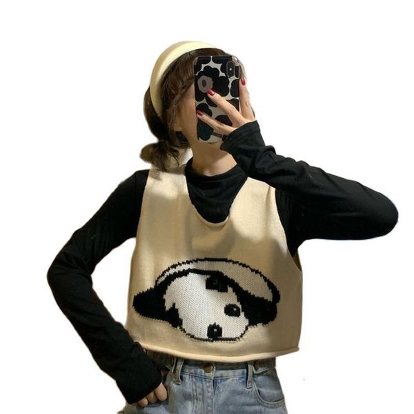 women's sweaters japonês preppy colheita superior coletes para as mulheres roupas bonitos dos desenhos animados camisola de malha menin, White;black
women's sweaters japonês preppy colheita superior coletes para as mulheres roupas bonitos dos desenhos animados camisola de malha menin, White;black