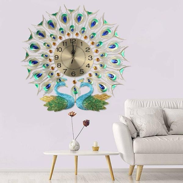 60cm 3d diamond crystal quartz peacock wall clocks european modern home living room decor silent large wall clock fast shipping
60cm 3d diamond crystal quartz peacock wall clocks european modern home living room decor silent large wall clock fast shipping