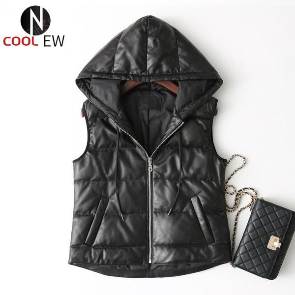 women's vests luxury women real sheepskin genuine leather vest sleeveless down jacket winter outwear waistcoat casual streetwear, Black;white
women's vests luxury women real sheepskin genuine leather vest sleeveless down jacket winter outwear waistcoat casual streetwear, Black;white