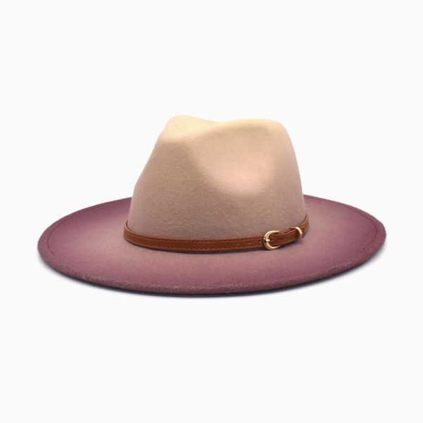 wide brim hats european and american jazz felt hat belt accessories wool fedora gradual outdoor fashion top, Blue;gray
wide brim hats european and american jazz felt hat belt accessories wool fedora gradual outdoor fashion top, Blue;gray