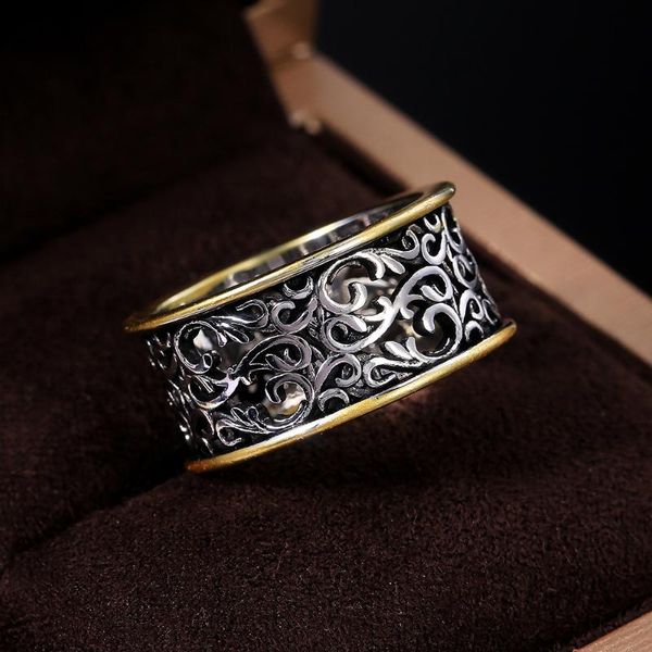 wedding rings vintage double color women jewelry accessories finger trendy hollow out flower ring for fashion party gifts, Slivery;golden
wedding rings vintage double color women jewelry accessories finger trendy hollow out flower ring for fashion party gifts, Slivery;golden