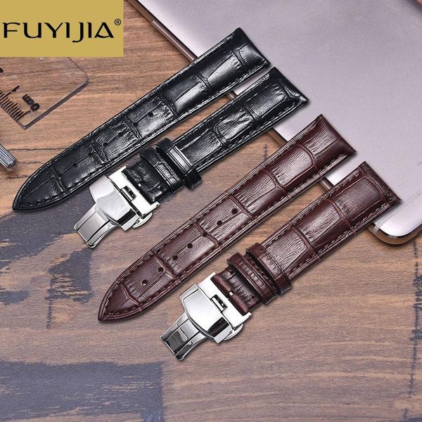 watch bands fuyijia cowhide strap stainless steel butterfly buckle watchbands men women genuine leather belt 18mm 19mm 20mm 22mm band, Black;brown
watch bands fuyijia cowhide strap stainless steel butterfly buckle watchbands men women genuine leather belt 18mm 19mm 20mm 22mm band, Black;brown