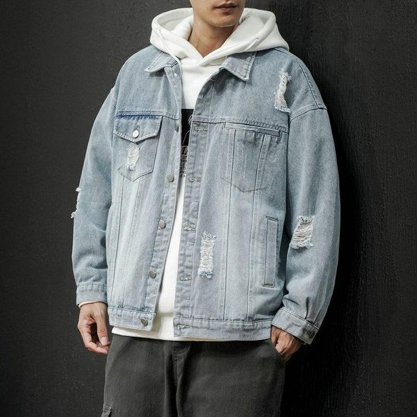 men's jackets nice spring demin fashion men casual outwear male streetwear cowboy jacket coats, Black;brown
men's jackets nice spring demin fashion men casual outwear male streetwear cowboy jacket coats, Black;brown