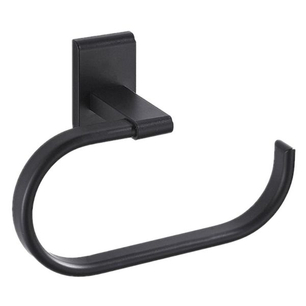 1 pc towel ring punch wall mounted towel rack practical holder for home bathroom use (black)
1 pc towel ring punch wall mounted towel rack practical holder for home bathroom use (black)