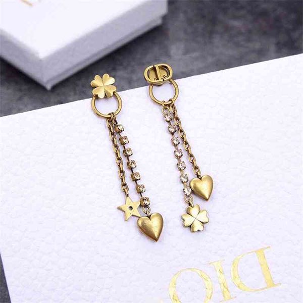 70% off outlet online family new love star tassel earrings red letter earrings for women, Golden
70% off outlet online family new love star tassel earrings red letter earrings for women, Golden