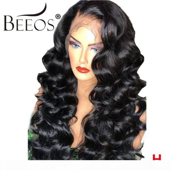 beeos 13*4 lace front human hair wig 250 density preplucked natural hairline bleached knots body wave remy, Black
beeos 13*4 lace front human hair wig 250 density preplucked natural hairline bleached knots body wave remy, Black