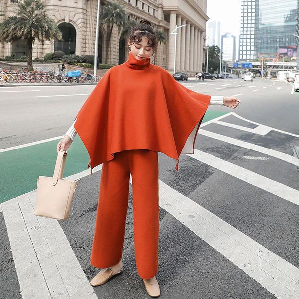 women's two piece pants superaen winter solid all match cloak coat high waist loose wool wide leg suit pieces sets women clothes, White
women's two piece pants superaen winter solid all match cloak coat high waist loose wool wide leg suit pieces sets women clothes, White