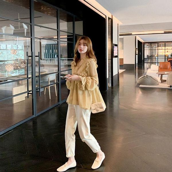 women's two piece pants women 2021 spring autumn fashion two-piece sets female solid color long sleeve shirts ladies loose harem suits, White
women's two piece pants women 2021 spring autumn fashion two-piece sets female solid color long sleeve shirts ladies loose harem suits, White