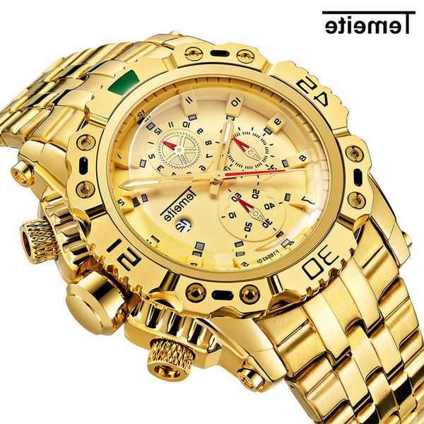 temeite super magnesium popular fake three eye sports men's steel belt waterproof quartz watch, Slivery;brown
temeite super magnesium popular fake three eye sports men's steel belt waterproof quartz watch, Slivery;brown