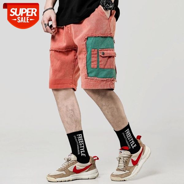 High Quality Color Patchwork Stylish Men's Cargo Short Jeans Hip Hop Summer Male Casual Knee Length Denim Streetwear OvreSize #Qz4M, Blue
High Quality Color Patchwork Stylish Men's Cargo Short Jeans Hip Hop Summer Male Casual Knee Length Denim Streetwear OvreSize #Qz4M, Blue