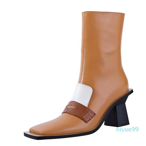 boots spring autumn european america style retro think heels mixed colors genuine leather women mid-calf equestrian 20210811, Black
boots spring autumn european america style retro think heels mixed colors genuine leather women mid-calf equestrian 20210811, Black