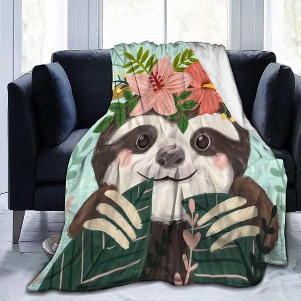blankets cute sloth flannel fleece blanket with floral flower & green leaves throw funny animal print soft warm cozy plush
blankets cute sloth flannel fleece blanket with floral flower & green leaves throw funny animal print soft warm cozy plush