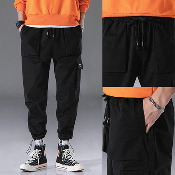 men's pants fall 2021 loose casual korean fashion printed nine-point trousers sweatpants tide brand jogging men, Black
men's pants fall 2021 loose casual korean fashion printed nine-point trousers sweatpants tide brand jogging men, Black