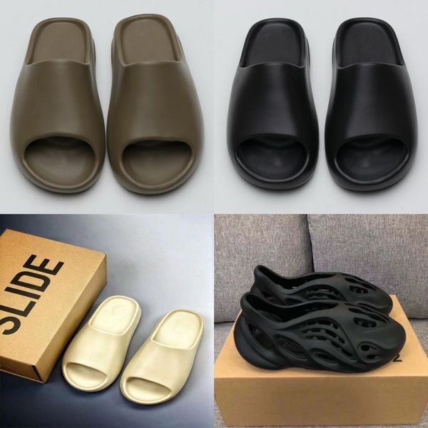 in various colours kanye slide 450 bone summer sandals foam light breathable runner men women slippers enflame orange royal blue moon grey z, Black 
in various colours kanye slide 450 bone summer sandals foam light breathable runner men women slippers enflame orange royal blue moon grey z, Black