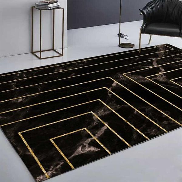 fashion imitation black marble golden geometric line cushion bedroom living room non-slip bedside carpet
fashion imitation black marble golden geometric line cushion bedroom living room non-slip bedside carpet