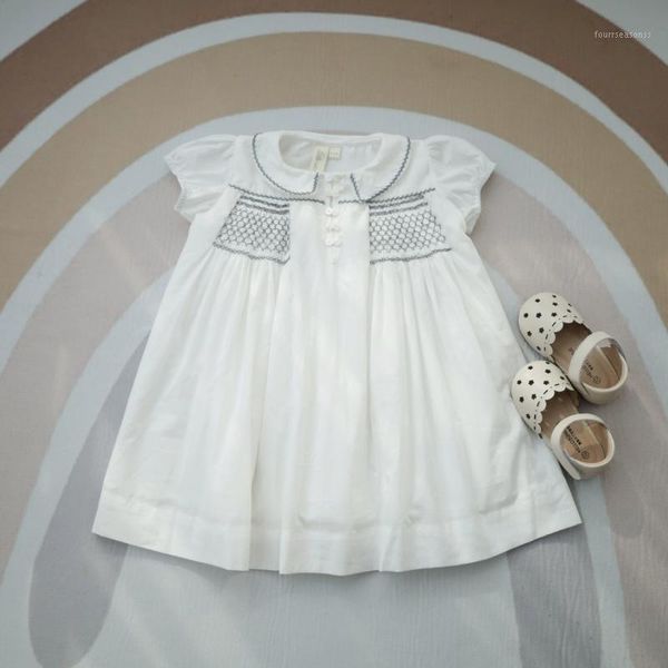 girl's dresses baby girls smocked childen vintage white embroidery frocks infant smocking handmade dress kids boutiques clothing1, Red;yellow
girl's dresses baby girls smocked childen vintage white embroidery frocks infant smocking handmade dress kids boutiques clothing1, Red;yellow