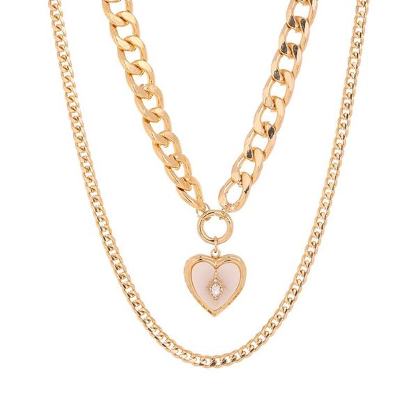 pendant necklaces 2pc/set multi layered chunky thick curb cuban miami choker necklace statement love heart for women jewelry, Silver
pendant necklaces 2pc/set multi layered chunky thick curb cuban miami choker necklace statement love heart for women jewelry, Silver