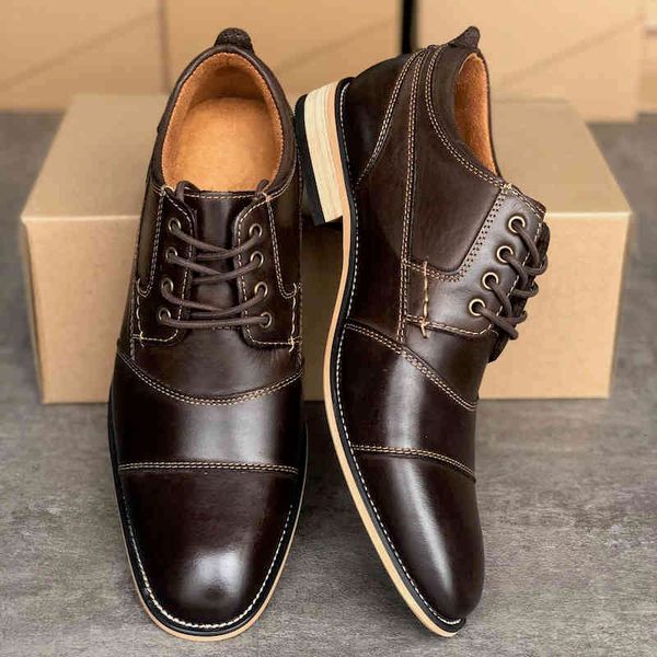 brand leather men's cap toe oxford dress shoes designer genuine lace up business shoe party wedding big size, Black
brand leather men's cap toe oxford dress shoes designer genuine lace up business shoe party wedding big size, Black