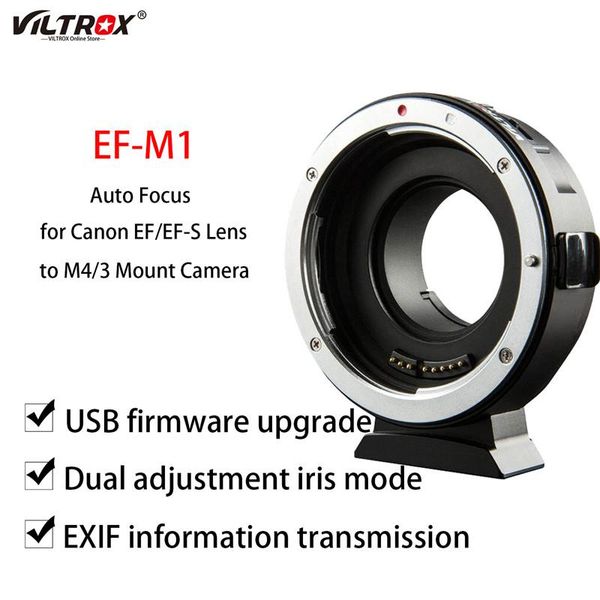 lens adapters & mounts viltrox ef-m1 adapter ring mount auto focus for ef/ef-s to m4/3 gh5 gx85 e-m5 ii e-m10 iii camera
lens adapters & mounts viltrox ef-m1 adapter ring mount auto focus for ef/ef-s to m4/3 gh5 gx85 e-m5 ii e-m10 iii camera