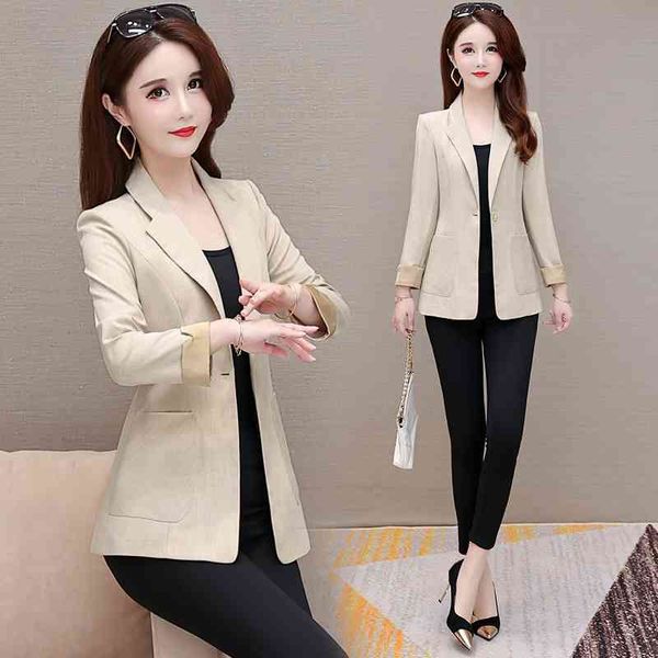 medium long plaid small women's 2021 new korean version is thin and fashionable. it's a one button suit coat, Black
medium long plaid small women's 2021 new korean version is thin and fashionable. it's a one button suit coat, Black