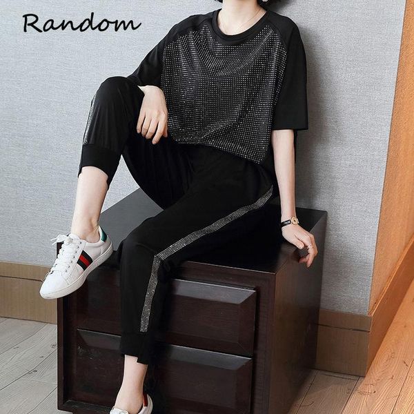 women's two piece pants plus size -5xl women clothing set rhinestone tracksuit sequin t shirt and pant suit summer sport trendy outfit, White
women's two piece pants plus size -5xl women clothing set rhinestone tracksuit sequin t shirt and pant suit summer sport trendy outfit, White
