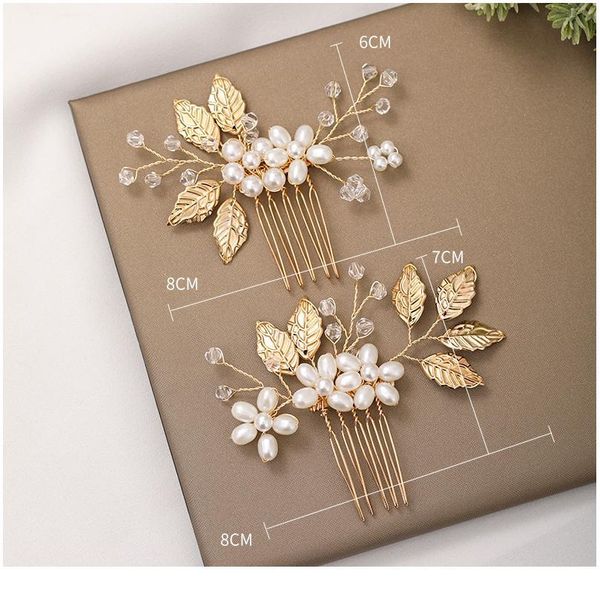 2piece bridal hair accessories pearl hair comb golden leaves wedding hairpin accessories jewelry lady hair accessories h jllwmq, Silver
2piece bridal hair accessories pearl hair comb golden leaves wedding hairpin accessories jewelry lady hair accessories h jllwmq, Silver