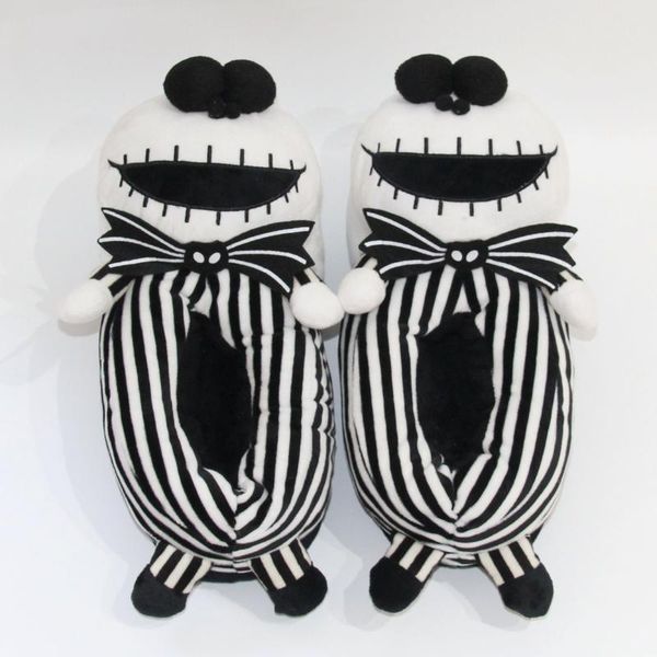 the nightmare before christmas jack skellington warm plush full covered slippers stuffed indoor men women shoes, Black
the nightmare before christmas jack skellington warm plush full covered slippers stuffed indoor men women shoes, Black