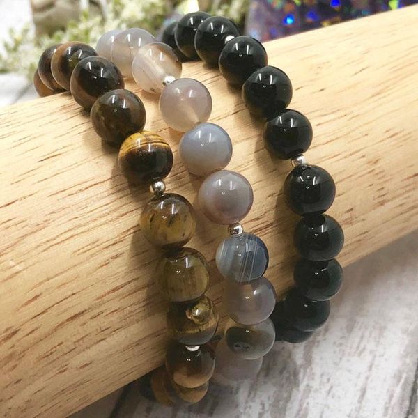 tennis grey a-gate tiger eye & black onyx healing bracelets stacking jewelry 3pcs/set stone bracelet for men 8mm mala beads, Golden;silver
tennis grey a-gate tiger eye & black onyx healing bracelets stacking jewelry 3pcs/set stone bracelet for men 8mm mala beads, Golden;silver