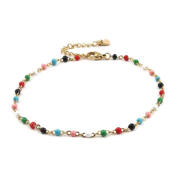 anklets 2021 stainless steel link cable chain anklet for women gold color enamel party jewelry 23cm(9") long, 1 piece, Red;blue
anklets 2021 stainless steel link cable chain anklet for women gold color enamel party jewelry 23cm(9") long, 1 piece, Red;blue
