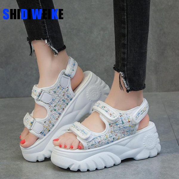 women super high platform wedges sandals with sequins summer casual comfort woman shoes thick bottom sandalias mujer 2021 ac769, Black
women super high platform wedges sandals with sequins summer casual comfort woman shoes thick bottom sandalias mujer 2021 ac769, Black