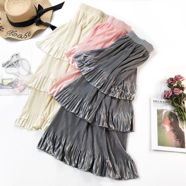 skirts 2021 spring arrival soft silky pleated skirt high waist slim layer lotus leaf long for women, Black
skirts 2021 spring arrival soft silky pleated skirt high waist slim layer lotus leaf long for women, Black