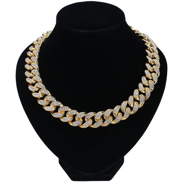 chains hip hop 20mm iced out cuban link chain bling bracelet necklace miami curb choker for women men punk rapper full crystal paved, Silver
chains hip hop 20mm iced out cuban link chain bling bracelet necklace miami curb choker for women men punk rapper full crystal paved, Silver