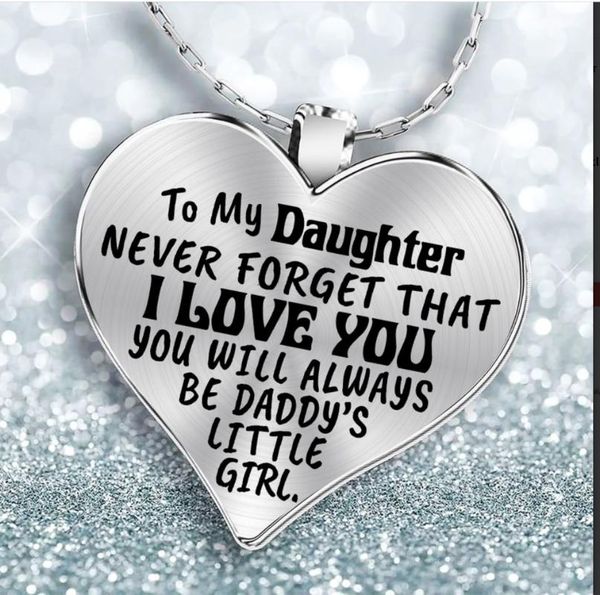 pendant necklaces heart necklace to my daguhter metal chain epoxy resin love for women girls family jewelry gift, Silver
pendant necklaces heart necklace to my daguhter metal chain epoxy resin love for women girls family jewelry gift, Silver