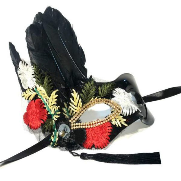 party masks h3384 black feather mask embroidered flowers halloween christmas lovers women men carnival masquerade accessories
party masks h3384 black feather mask embroidered flowers halloween christmas lovers women men carnival masquerade accessories