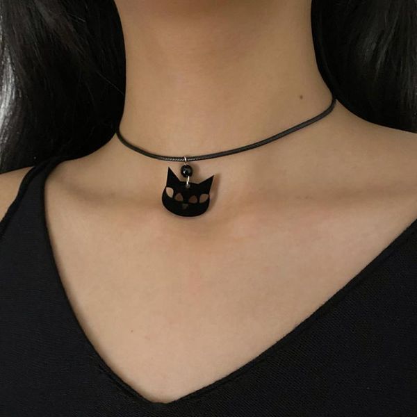 pendant necklaces vsnow funny cute black arcylic cat for women hollow out animal unique design party chokers necklace jewelry, Silver
pendant necklaces vsnow funny cute black arcylic cat for women hollow out animal unique design party chokers necklace jewelry, Silver