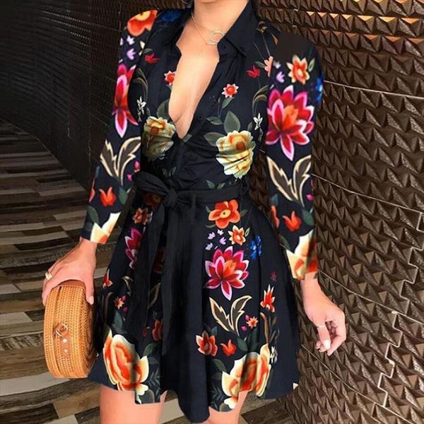 deep v neck mini womens dress spring autumn long sleeve floral print dresses laides high waist party clubwear, Black;gray
deep v neck mini womens dress spring autumn long sleeve floral print dresses laides high waist party clubwear, Black;gray