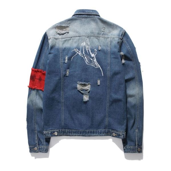 spring autumn coats men hole patchwork bleached embroidery turn-down collar full sleeve fake zippers female denim jackets tide, Black;brown
spring autumn coats men hole patchwork bleached embroidery turn-down collar full sleeve fake zippers female denim jackets tide, Black;brown