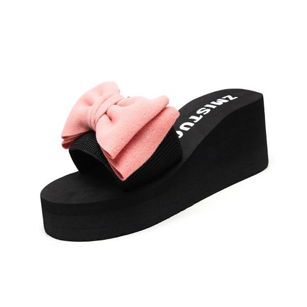 slippers women bow thick foundation summer sandals shoes knot wedges beach slipper indoor&outdoor non-slip zapatos de muj, Black
slippers women bow thick foundation summer sandals shoes knot wedges beach slipper indoor&outdoor non-slip zapatos de muj, Black