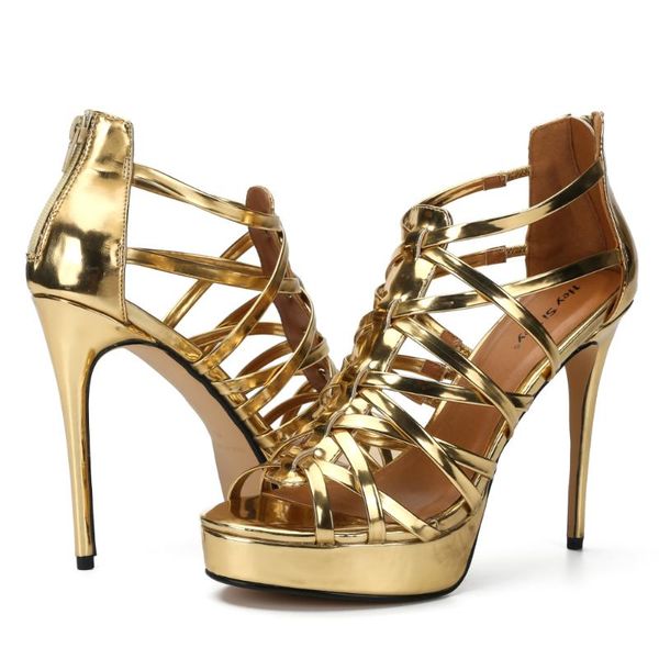 sandals summer cut-out red gold 14cm thin heels pumps ladies cross strap fetish shoes woman party stripper platform stilettos, Black
sandals summer cut-out red gold 14cm thin heels pumps ladies cross strap fetish shoes woman party stripper platform stilettos, Black