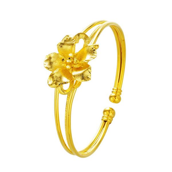 bangle korean version selling ladies multi-layer simple classic flower exquisite opening bracelet jewelry, Black
bangle korean version selling ladies multi-layer simple classic flower exquisite opening bracelet jewelry, Black