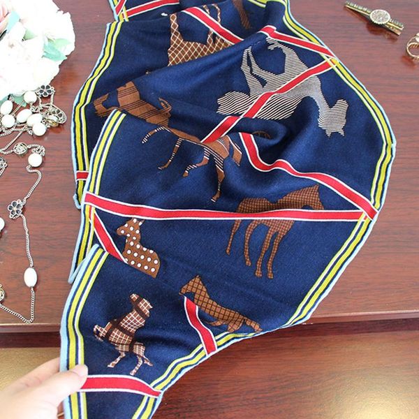 scarves 70% cashmere 30% silk scarf women fashion triangle kerchief horse bandana turban 120*45cm, Blue;gray
scarves 70% cashmere 30% silk scarf women fashion triangle kerchief horse bandana turban 120*45cm, Blue;gray