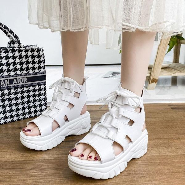 sandals high heel sandal shoes for women roman summer women's nice platform fashion lace-up casual female zapatillas mujer, Black
sandals high heel sandal shoes for women roman summer women's nice platform fashion lace-up casual female zapatillas mujer, Black