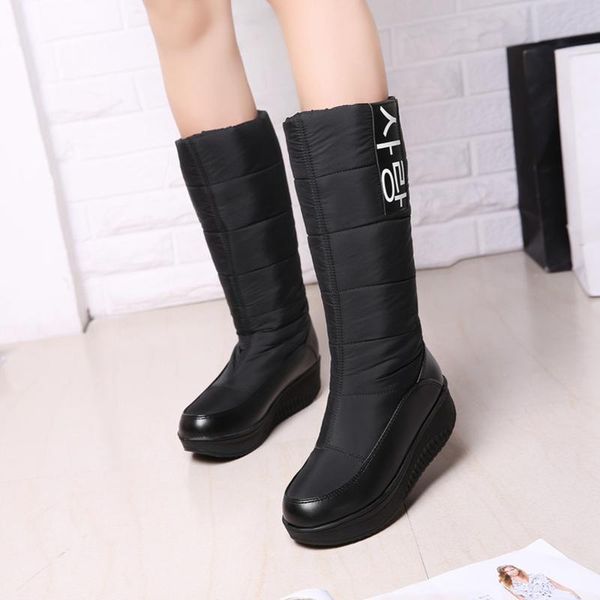 boots anovishana down for women concise fur snow warm pu leather wedges high female botas feminina a815d, Black
boots anovishana down for women concise fur snow warm pu leather wedges high female botas feminina a815d, Black