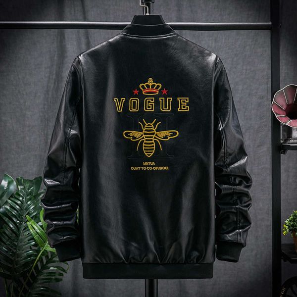 spring and autumn new collar pu jacket large locomotive leather men's coatwinter, Black;brown
spring and autumn new collar pu jacket large locomotive leather men's coatwinter, Black;brown