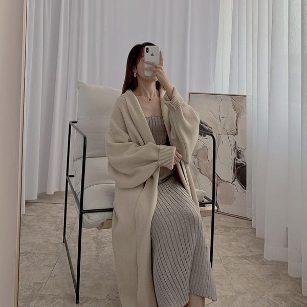 women's knits & tees 2021 spring suit korean version lazy style long sleeve sweater coat + suspender dress two piece set, White
women's knits & tees 2021 spring suit korean version lazy style long sleeve sweater coat + suspender dress two piece set, White