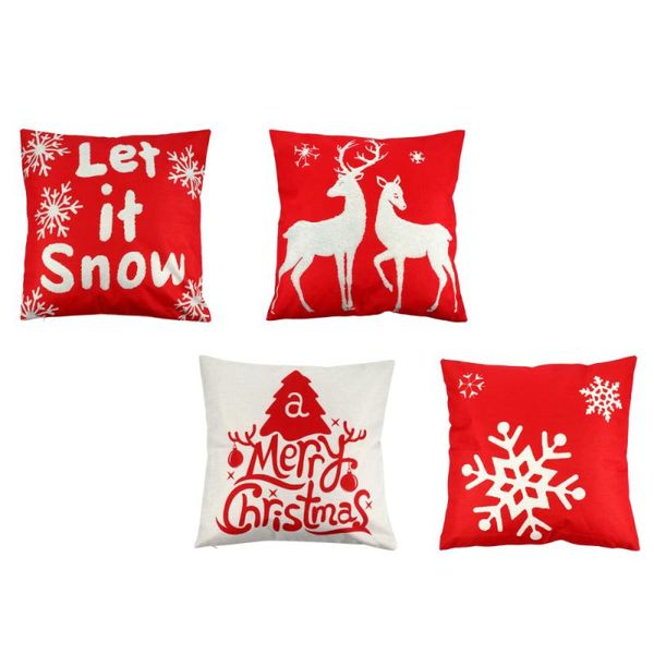 cushion/decorative pillow 4pcs christmas pillowcases linen case cushion cover home supply
cushion/decorative pillow 4pcs christmas pillowcases linen case cushion cover home supply