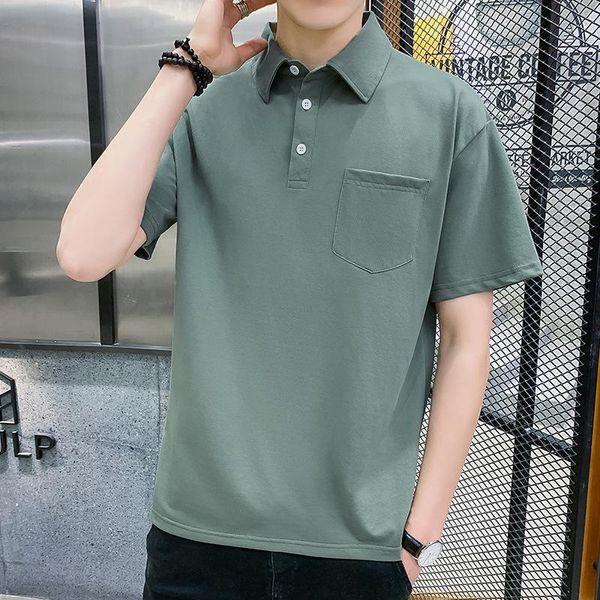 men's polos shirt 2021 high end solid color short sleeve t-shirt summer lapel fashion, White;black
men's polos shirt 2021 high end solid color short sleeve t-shirt summer lapel fashion, White;black