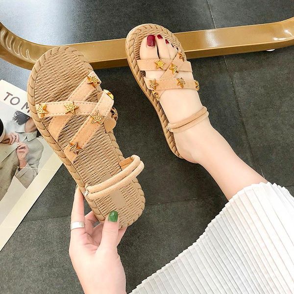 summer women's flat sandals trend metal buckle casual lightweight sandals lightweight beach women's shoes, Black
summer women's flat sandals trend metal buckle casual lightweight sandals lightweight beach women's shoes, Black