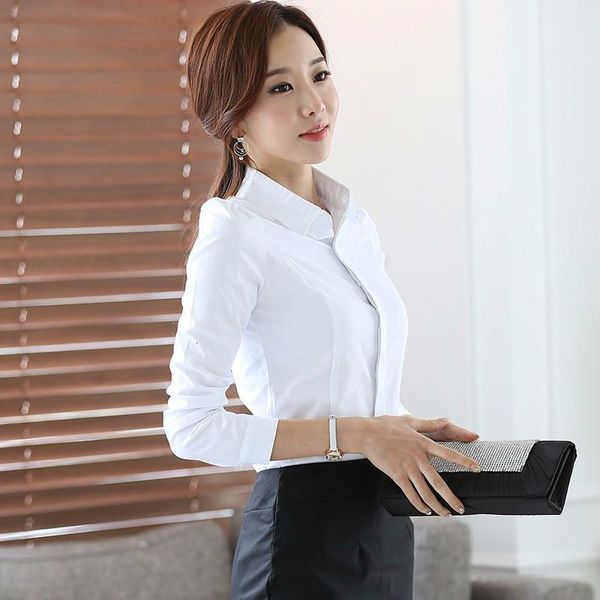 women blouses 2021 spring summer elegant long sleeve lapel office blouse female work wear shirts blusa plus size 5xl, White
women blouses 2021 spring summer elegant long sleeve lapel office blouse female work wear shirts blusa plus size 5xl, White